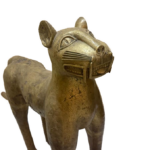 A female leopard in bronze